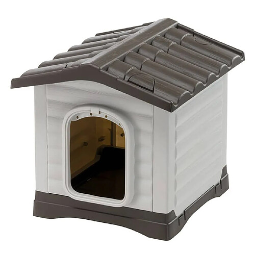 Ferplast Niche pour chien Dogvilla 50 43x48x44 cm Gris