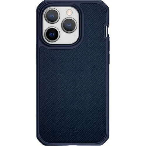 Itskins Coque pour iPhone 14 Pro Renforcée Ballistic Nylon R Bleu