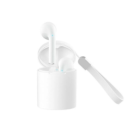 Chrono Écouteurs intra-auriculaires sans fil Bluetooth 5.0 Headset Touch Control True Wireless Earbud Sport Écouteurs Réduction du bruit avec microphone et étui de chargement portable(Blanc)