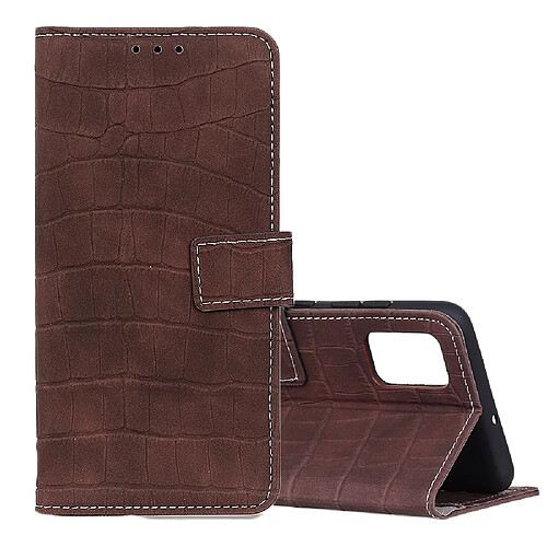 Wewoo Housse Coque Pour Galaxy S11E Magnetic Crocodile Texture en cuir à rabat horizontal avec support et fentes cartes et portefeuille marron