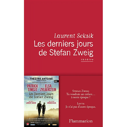 Les derniers jours de Stefan Zweig : théâtre · Occasion