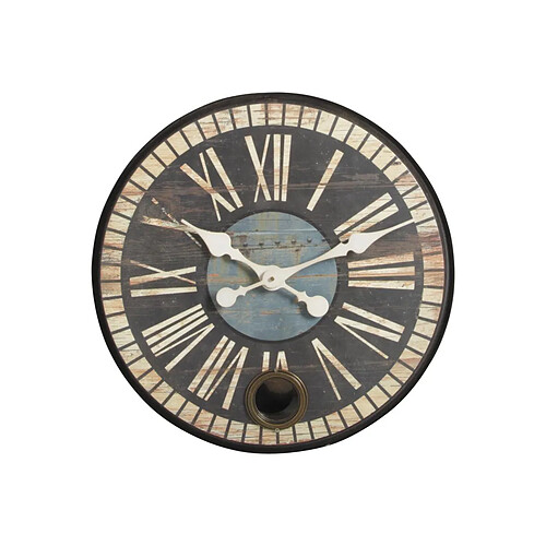 Aubry Gaspard Horloge rétro avec balancier.