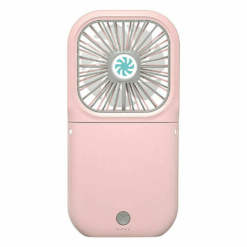 (Rose) Hansona Mini Ventilateur Suspendu Portable Pliable pour le Cou