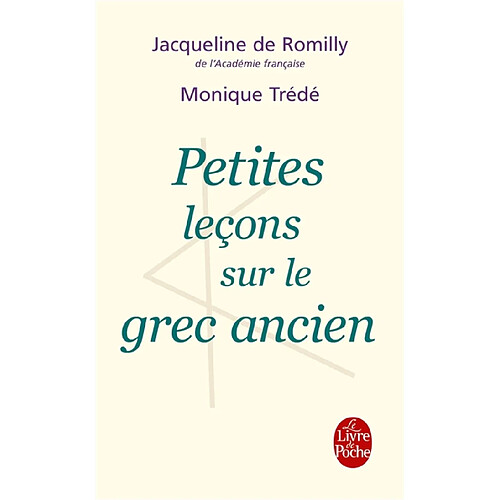 Petites leçons sur le grec ancien · Occasion