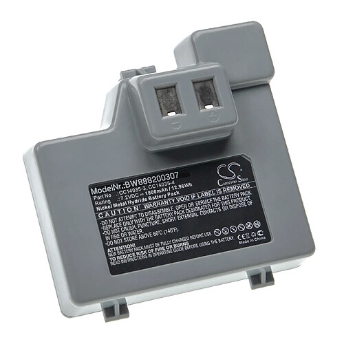 vhbw Batterie remplacement pour Zebra CC14035-3, CC14035-4 pour imprimante, scanner, imprimante d'étiquettes (1800mAh, 7,2V, NiMH)