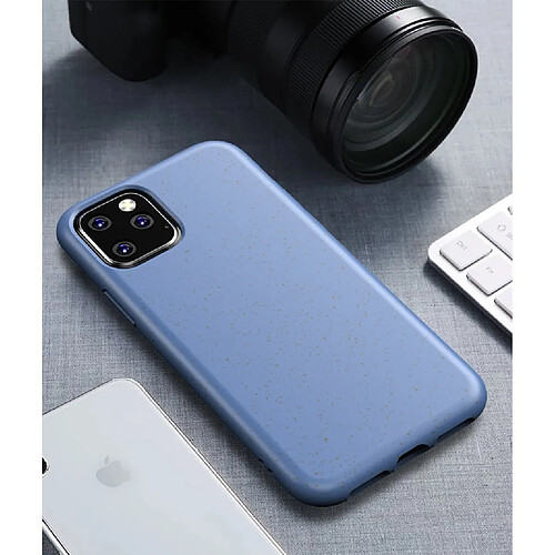 Wewoo Coque Souple Matériel de paille antichoc Starry Series + Étui de protection en TPU pour iPhone 11 bleu