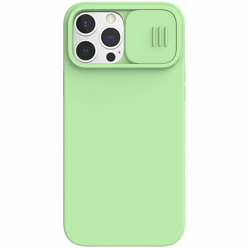 Alive Records Nillkin CamShield Silky Magnetic - Coque pour Apple iPhone 13 Pro Max (Vert Menthe)