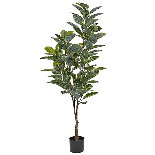 Beliani Plante artificielle FICUS ELASTICA Vert