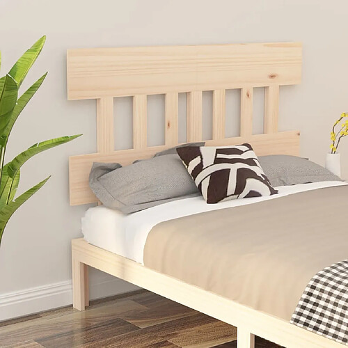 Maison Chic Tête de lit scandinave,Meuble de chambre 163,5x3x81 cm Bois massif de pin -MN84150