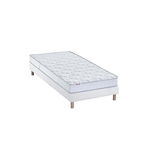 Idliterie Ensemble Matelas 100% latex 5 zones ORIGINEL + Sommier - Spécial Dos Sensible - Fabriqué en France