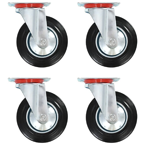 vidaXL Roulettes pivotantes 4 pcs 160 mm