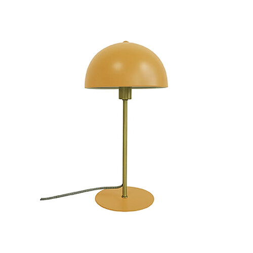 LEITMOTIV Lampe à poser design métal Bonnet - H. 39 cm - Jaune curry