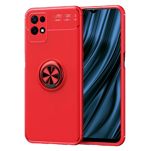 Coque en TPU anti-griffes avec béquille, rouge pour votre Realme 8i