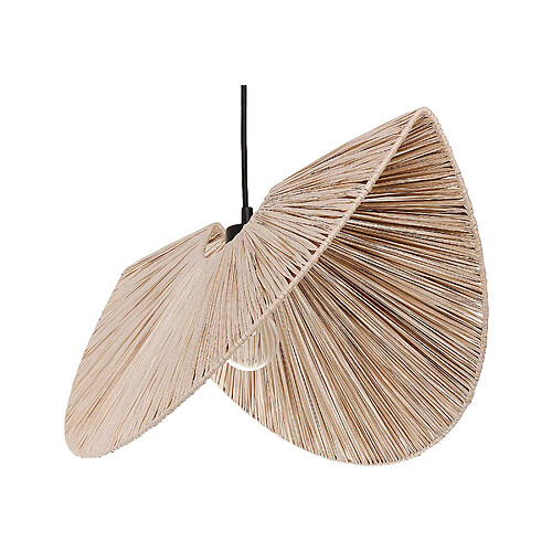 Beliani Lampe suspension HERRON Naturel