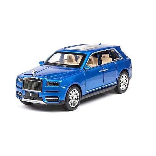 Universal Rouleau en alliage 1/24 Roiscurignan modèle de 4x4 voiture jouet moulée sous pression simulation son et lumière tirée en arrière(Bleu)