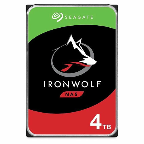 Seagate Technology SEAGATE - Disque dur Interne - NAS IronWolf - 4To - 5900 tr/min - 3.5"