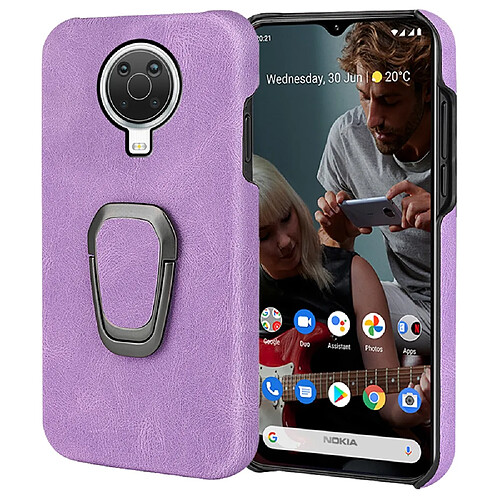 Coque en TPU + PU avec béquille, violet pour votre Nokia G20