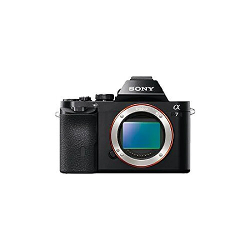 Quantum Sony A7 ILCE-7B.CE Appareil photo Hybride Boitier nu Capteur plein format 24M pixels processeur BionZ X Résolution Full HD 1080p NFC/Wifi Noir · Reconditionné