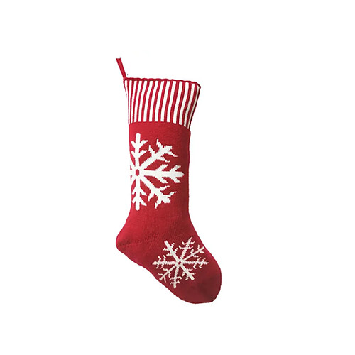 C227 4pcs Chaussettes de Noël Tricoté Décoration de Noël Chaussettes Cadeau Sagen Chaussettes Jacquard Cheminée de Noël Pendentif