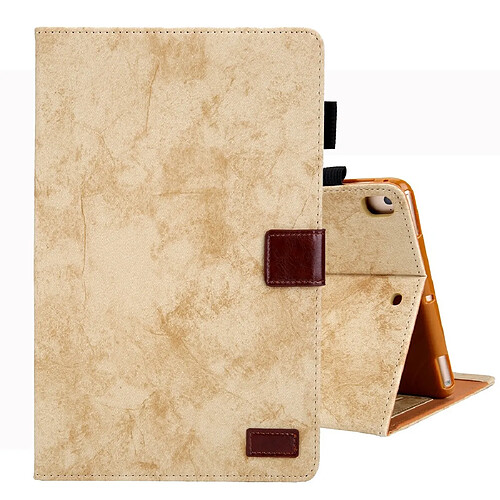 Wewoo Housse Étui Coque Etui à rabat horizontal en cuir de style affaires pour iPad de 10,2 po avec supportfente carte et cadre photo et fonction veille / réveil jaune