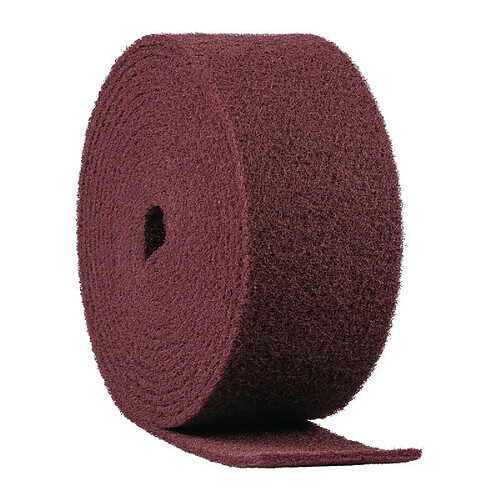 Rouleau d'abrasif en non-tissé NRO 400 longueur 10 m largeur 100 mm fin brun rouge KLINGSPOR