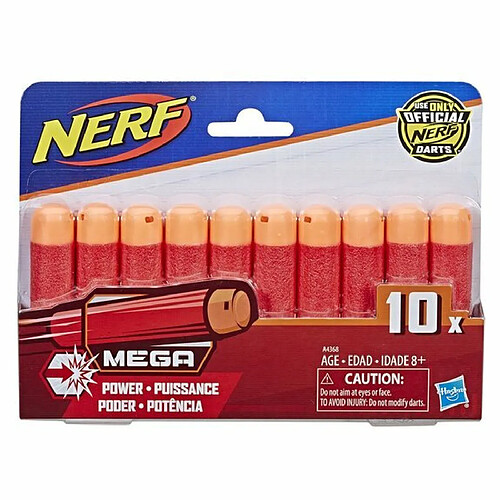 Ludendo Recharge de 10 fléchettes Nerf mega