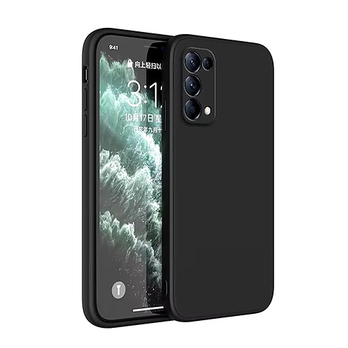 Coque En Silicone Liquide Phonecare Pour Oppo Reno4 - Noir