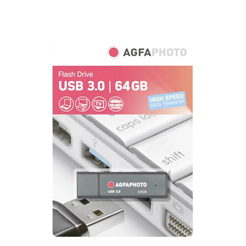 AGFA Clé USB3.0 64Go Noir