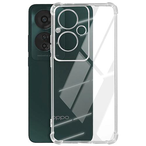 Avizar Coque pour Oppo Reno 11F Antichoc Flexible Coins renforcés Transparent