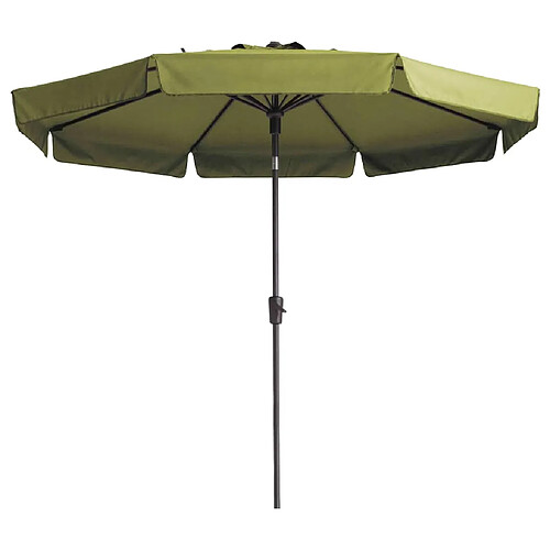 Madison Parasol de jardin Flores Luxe 300 cm rond vert sage