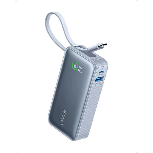 SANAG Batterie Externe Nano 10 000 Mah Avec Câble Usb-C Intégré, Puissance Imale Pd 30 W Avec 1 Port Usb-C, 1 Port Usb-A, Compatible Avec Iphone 15/14, Macbook, Galaxy, Ipad, Airpods Et Plus Encore