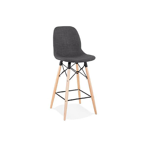 Kokoon Design Tabouret de bar design CANA MINI DARK GREY 46x46x107 cm