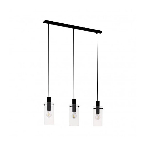 EGLO Suspension MONTEFINO 3 ampoules noir