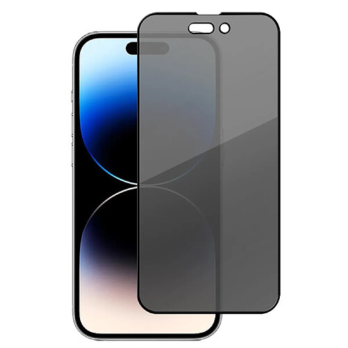 Protecteur écran en verre à haute teneur en aluminium-silicium MOMAX anti-bruit, 0.3mm, anti-chocs pour votre iPhone 14 Pro - transparent