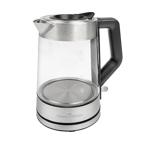 Bouilloire électrique verre/inox 1,7L 2200W Proficook PC-WKS 1190 G