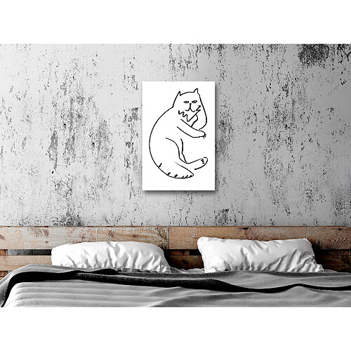 Artgeist Tableau - Cat Relaxing (1 Part) Vertical [40x60]