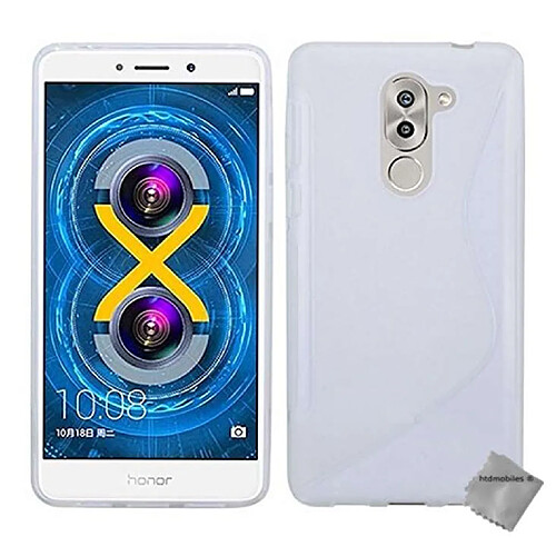 Htdmobiles Coque silicone gel fine pour Huawei Honor 6X + film ecran - BLANC