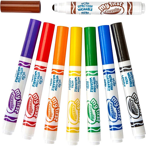 Crayola 8 Feutres First Markers pointes larges