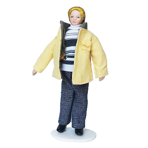 Élégant 1: 12 Dollhouse Adolescent Figurine Enfants Jouer Jouets pour Garçons Filles de Noël Cadeaux