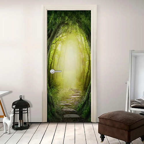 Paris Prix Papier Peint pour Porte The Forest of Fantasy 210x70cm