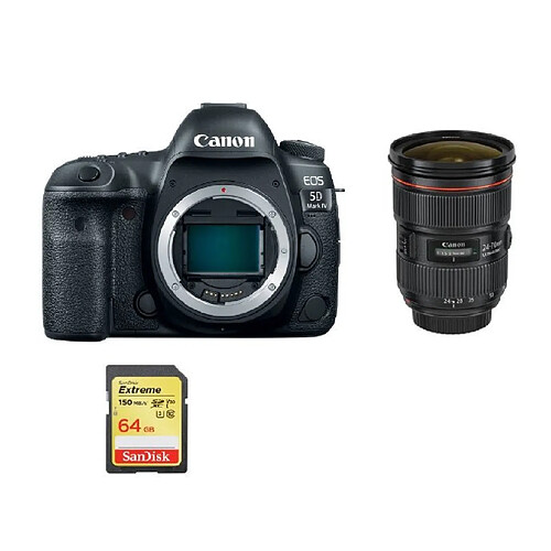 CANON EOS 5D IV + EF 24-70mm F2.8L II USM + 64GB SD card