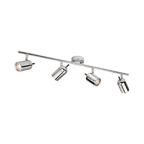 Luminaire Center Plafonnier 4 ampoules Atlantic, chrome