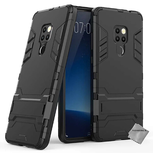 Htdmobiles Coque rigide anti choc pour Huawei Mate 20 + verre trempe - NOIR