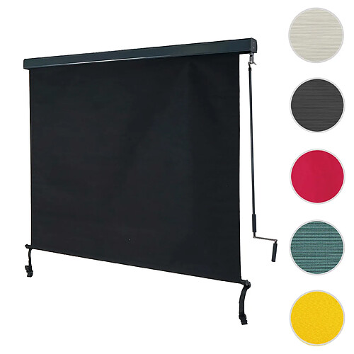 Mendler Store enrouleur vertical HWC-F42, store extérieur, Protection anti-UV 50 ~ 250x180 cm, anthracite