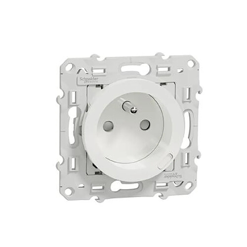 prise de courant - 2p+t + usbc - odace - blanc - schneider electric s520089