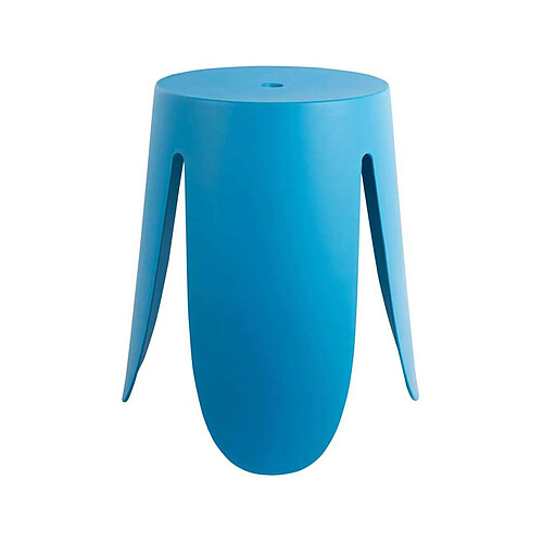 LEITMOTIV Tabouret en polypropylène Ravish bleu.