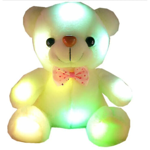 Universal 22 cm de haute qualité Luminal Bear Flash Teddy Plux Creative Creative Doll