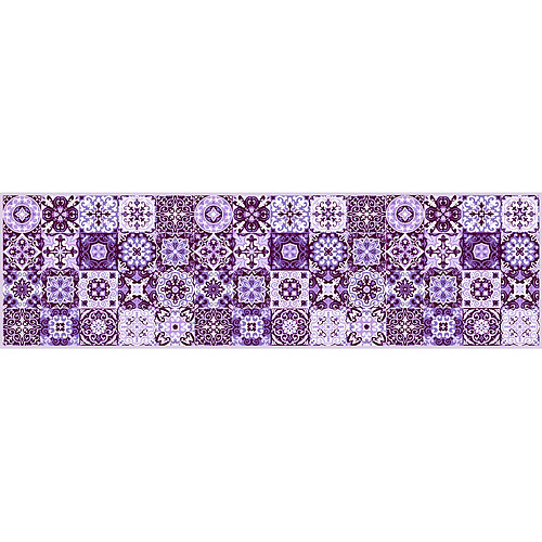 Alter Tapis de cuisine, 100% Made in Italy, Tapis antitache avec impression numérique, Tapis antidérapant et lavable, Modèle Belinda, cm 180x52