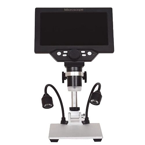 Yonis Microscope Numérique Portable 7 Pouces 1200X HD 12MP LED Lumineux