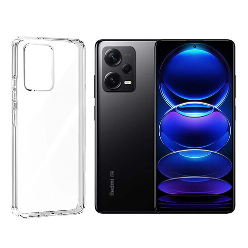 Visiodirect Coque de protection souple silicone transparente pour Xiaomi Redmi Note 12 Pro Plus 5G 6.67"